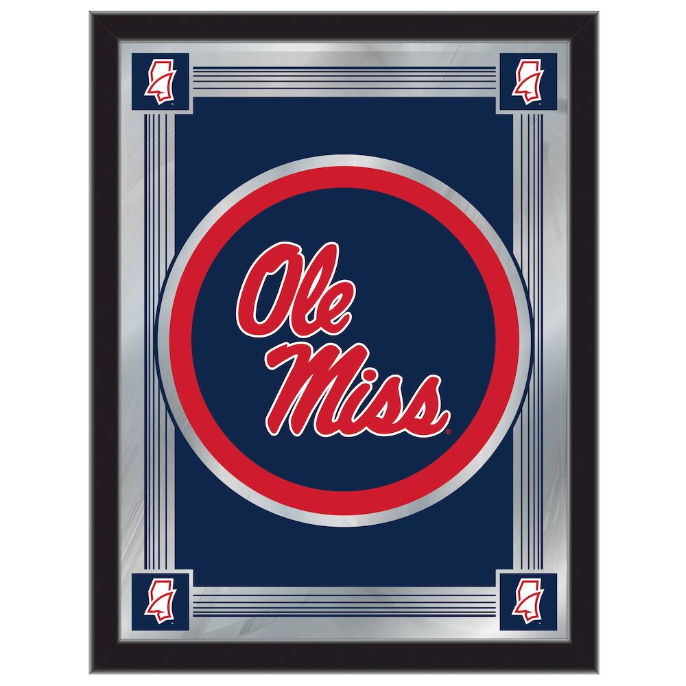 Ole' Miss 17" x 22" Logo Mirror. Picture 1