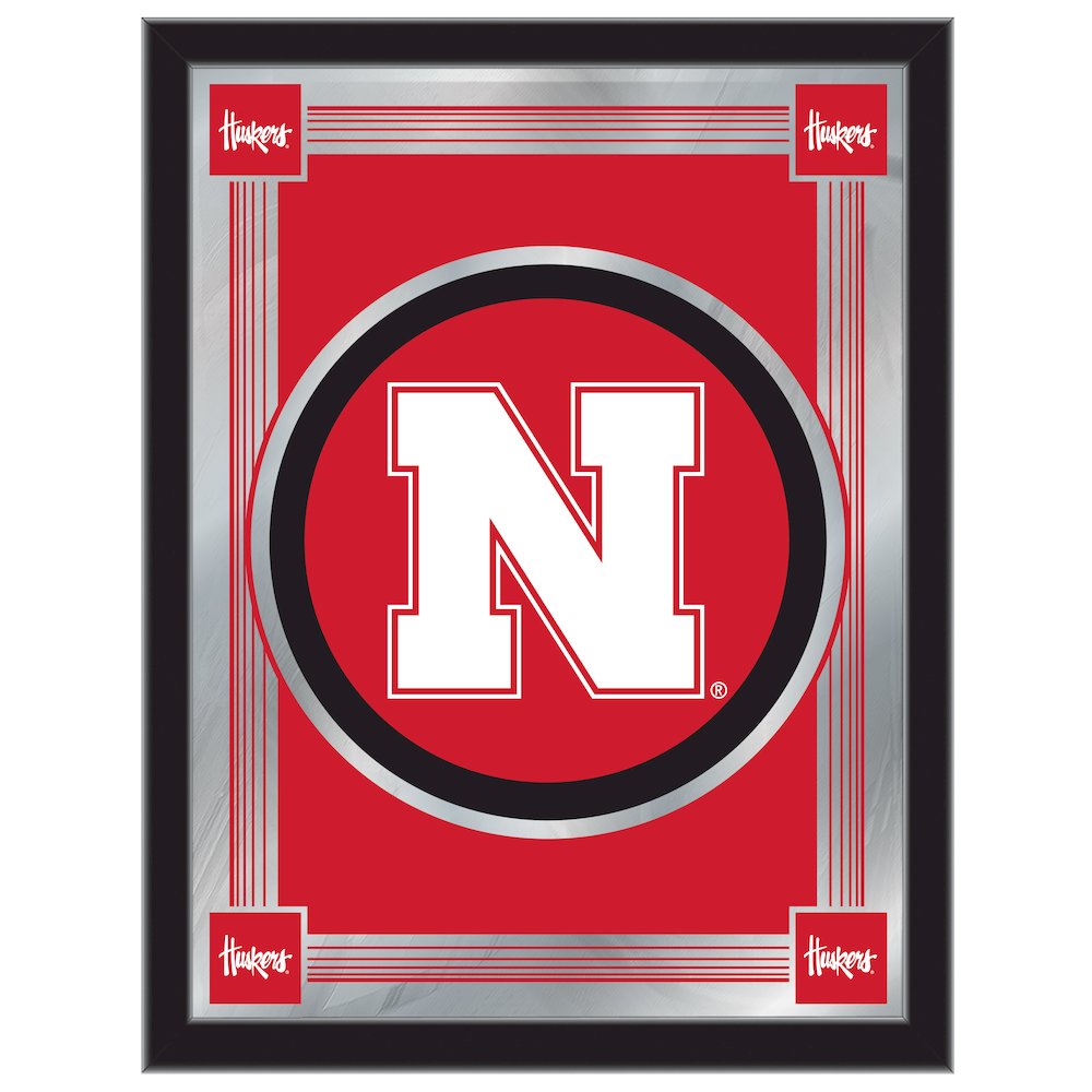 Nebraska 17" x 22" Logo Mirror. Picture 1