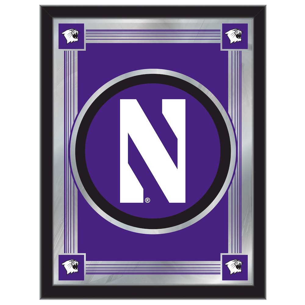 Northwestern 17" x 22" Logo Mirror. Picture 1