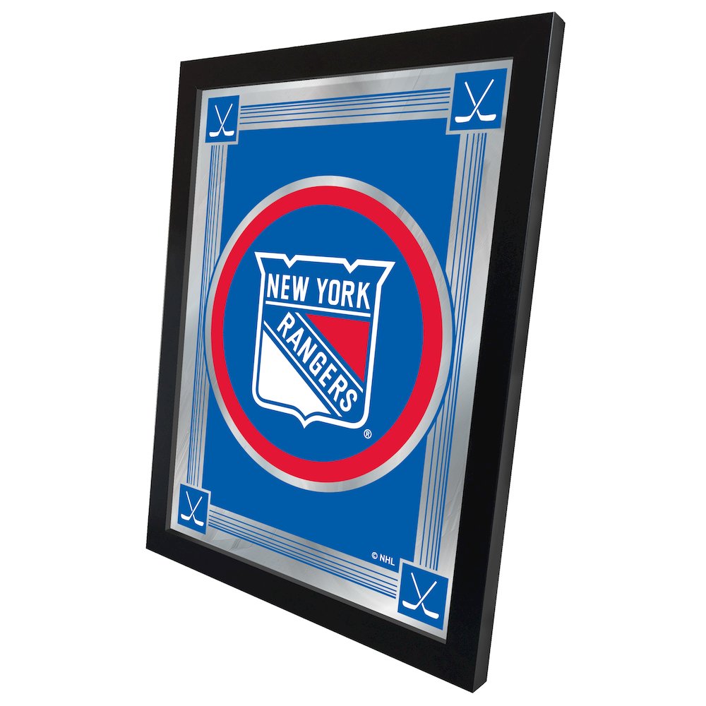 New York Rangers 17" x 22" Logo Mirror. Picture 2