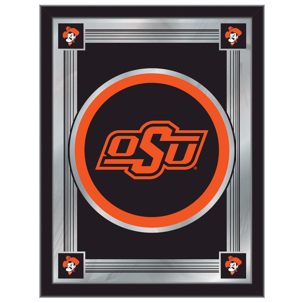 Oklahoma State 17" x 22" Logo Mirror. Picture 1