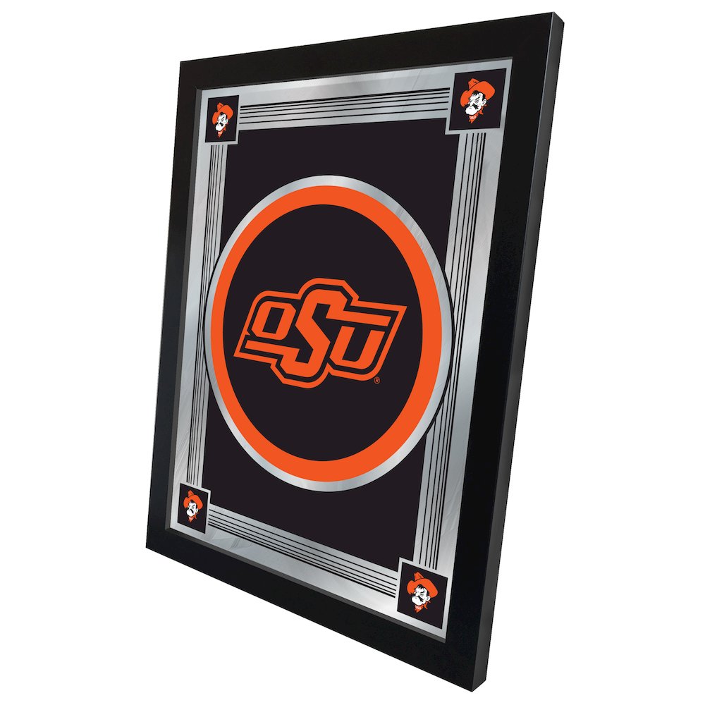 Oklahoma State 17" x 22" Logo Mirror. Picture 2