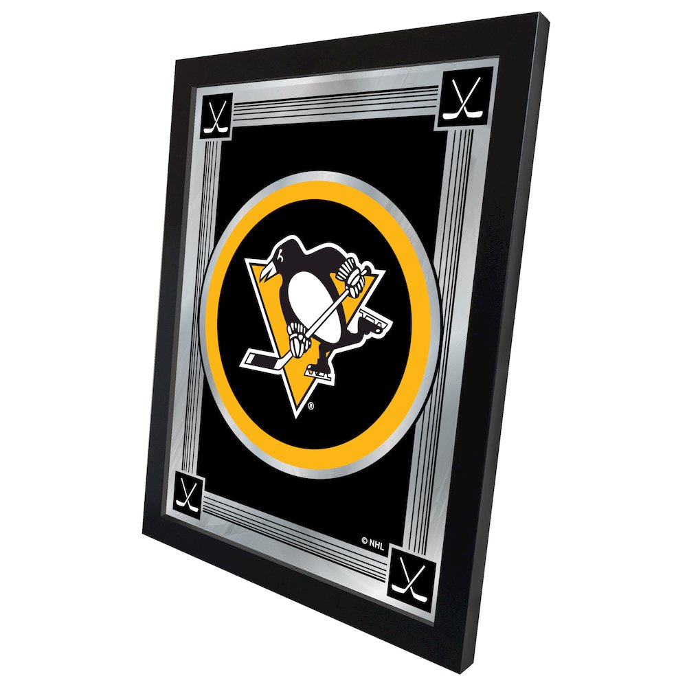 Pittsburgh Penguins 17" x 22" Logo Mirror. Picture 2