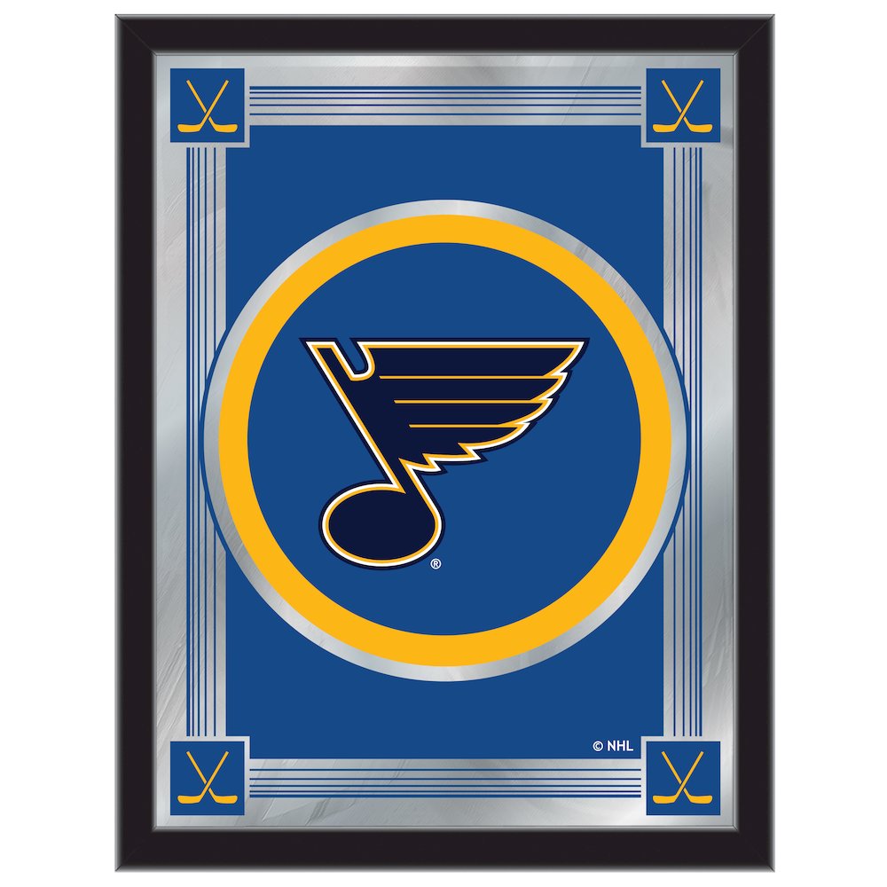 St Louis Blues 17" x 22" Logo Mirror. Picture 1