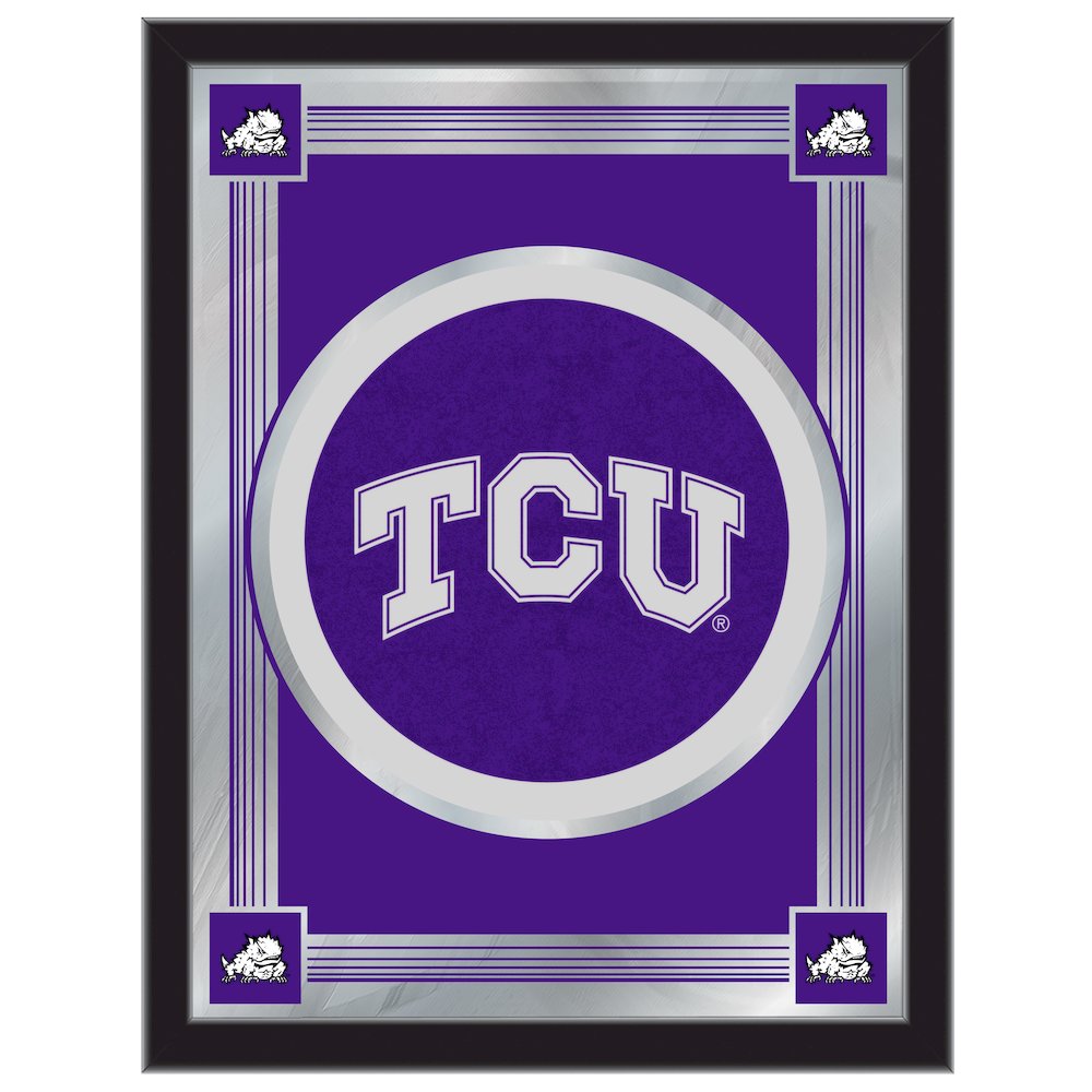 TCU 17" x 22" Logo Mirror. Picture 1