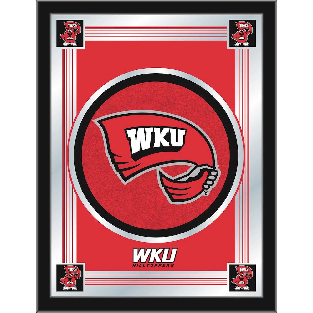 Western Kentucky 17" x 22" Logo Mirror. Picture 1