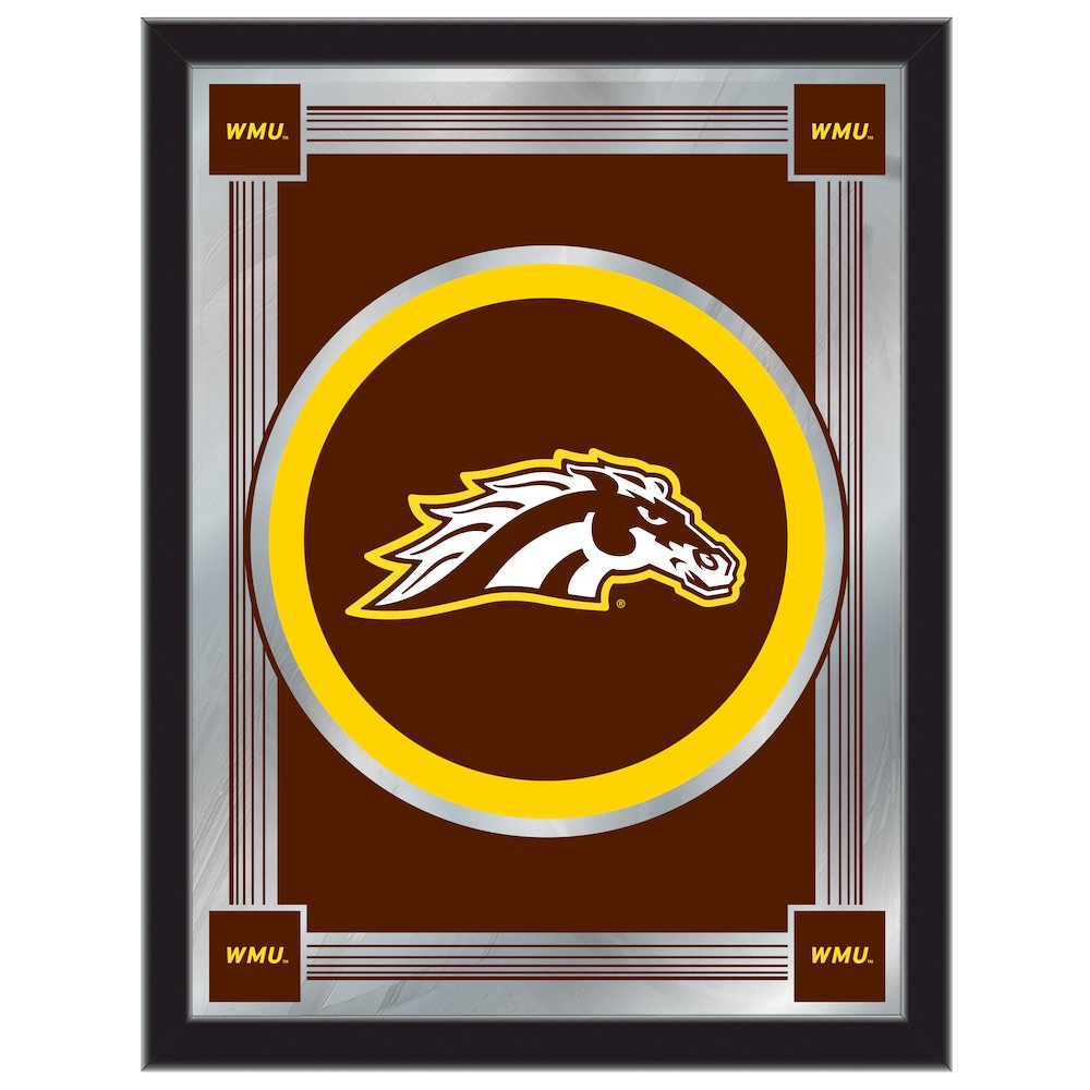 Western Michigan 17" x 22" Logo Mirror. Picture 1