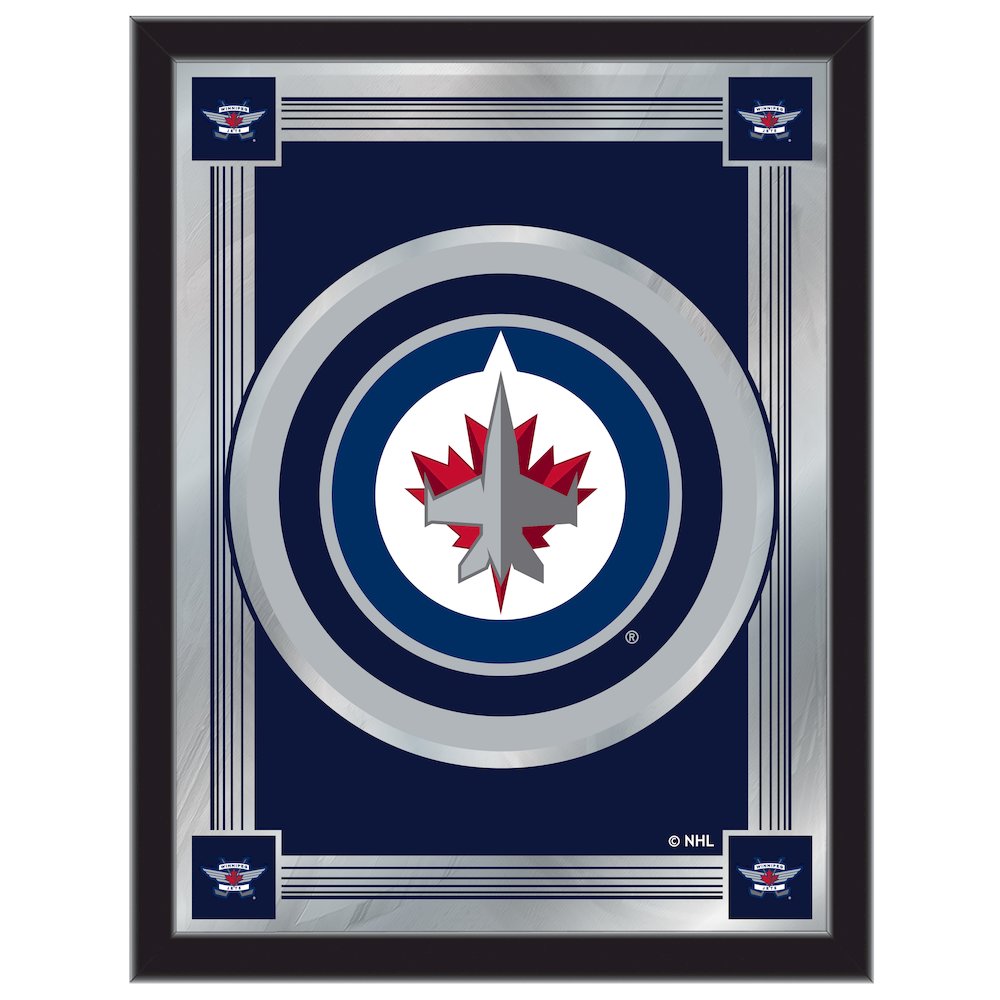 Winnipeg Jets 17" x 22" Logo Mirror. Picture 1
