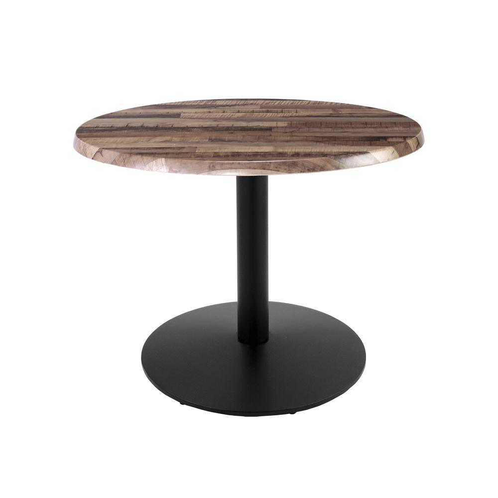 30" Tall OD214 Indoor/Outdoor All-Season Table with 30" Diameter Rustic Top. Picture 1