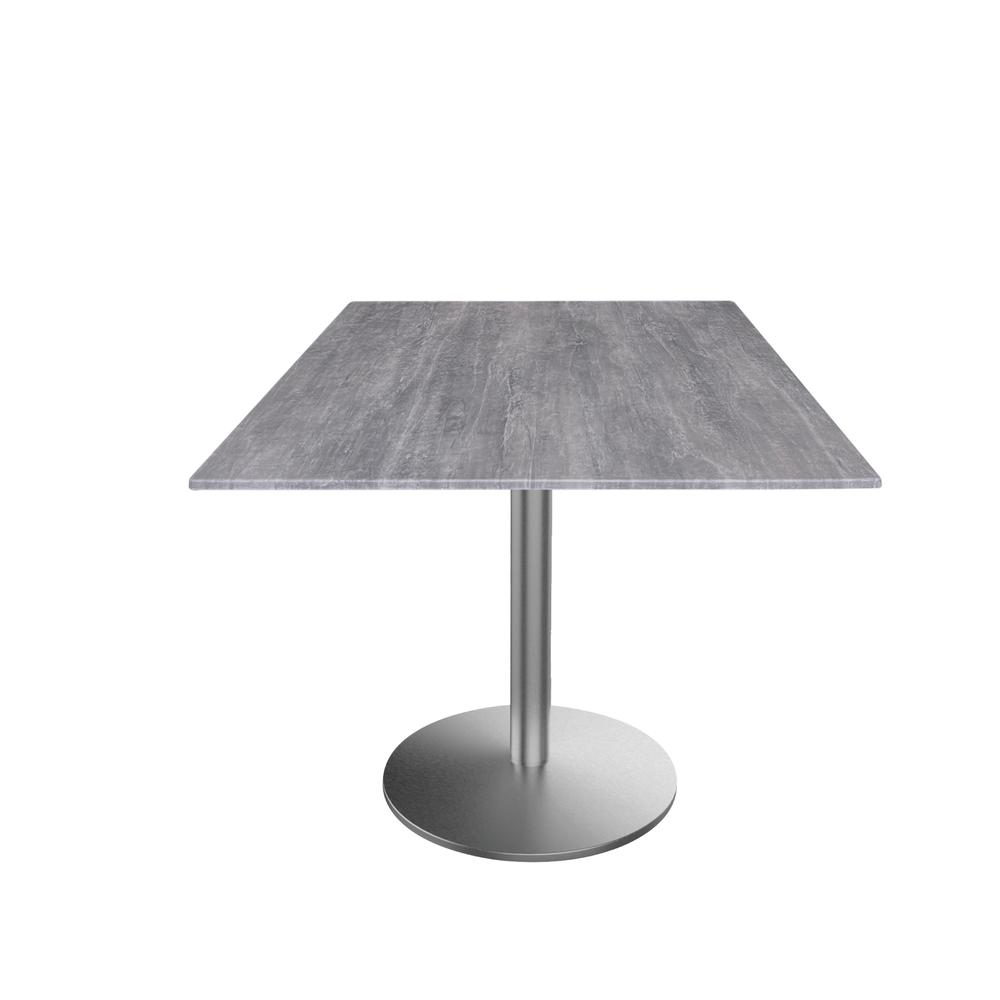 30" Tall OD214 Indoor/Outdoor All Season Table with 32" x 32" Square Greystone Top. Picture 1