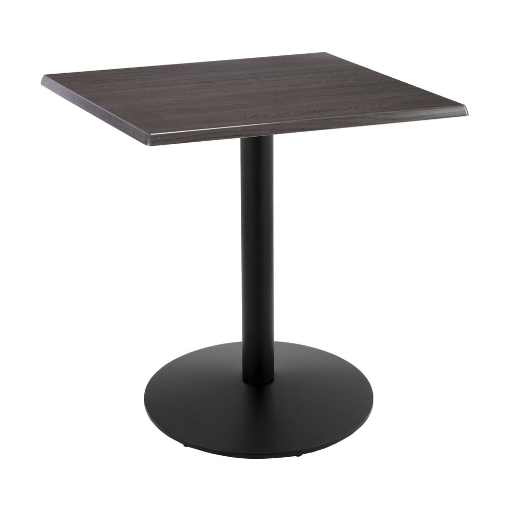 36" Tall OD214 Indoor/Outdoor All-Season Table with 30" x 30" Square Charcoal Top. Picture 1