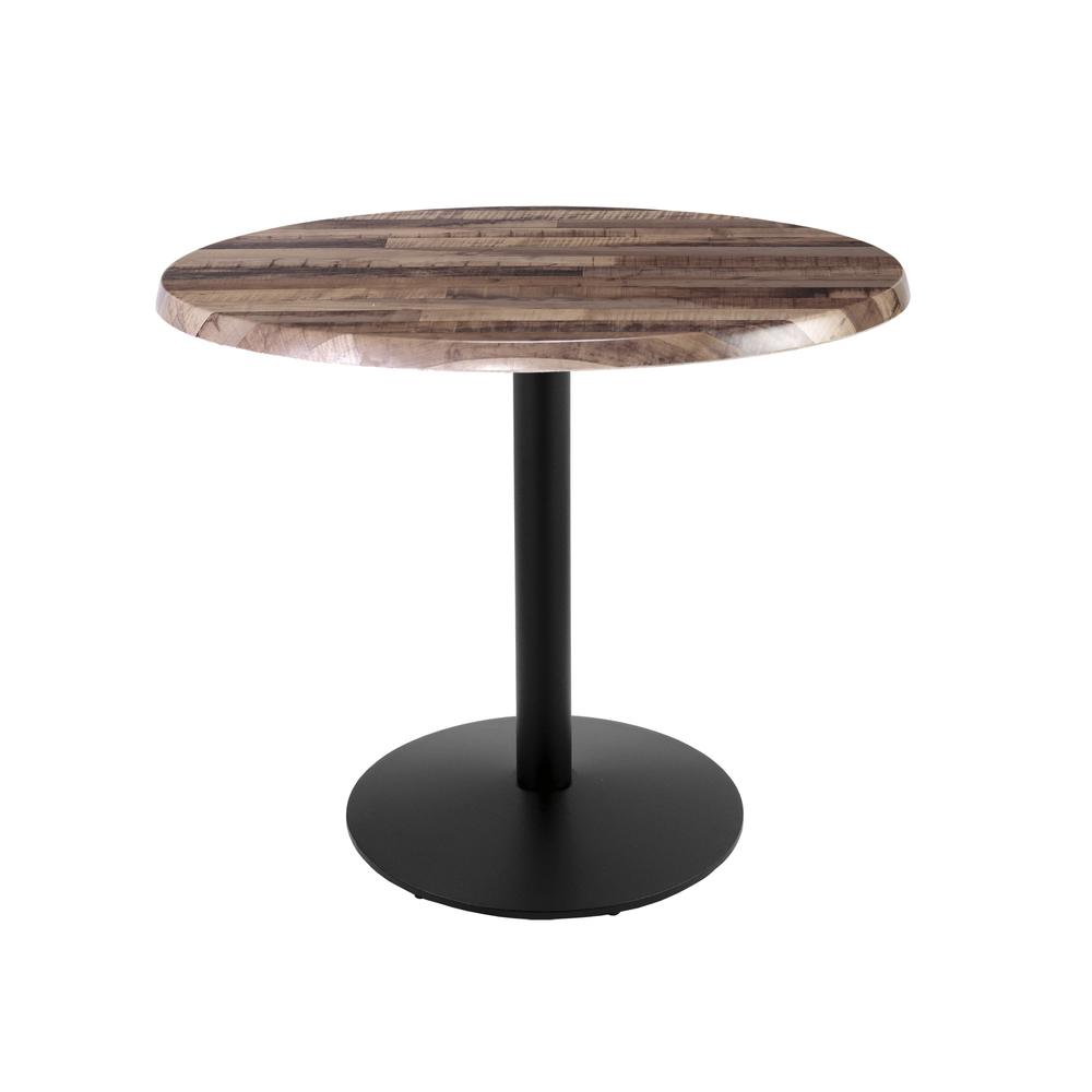 36" Tall OD214 Indoor/Outdoor All-Season Table with 36" Diameter Rustic Top. Picture 1