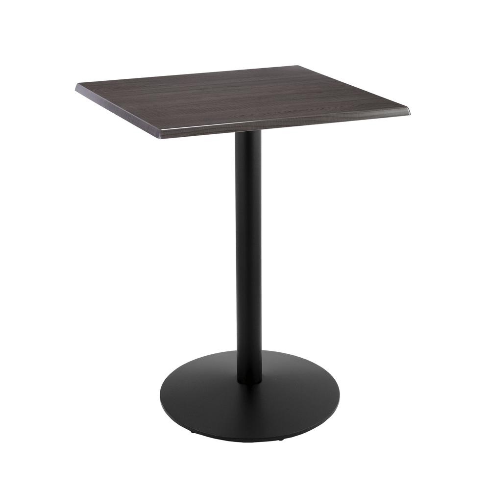 42" Tall OD214 Indoor/Outdoor All-Season Table with 30" x 30" Square Charcoal Top. Picture 1