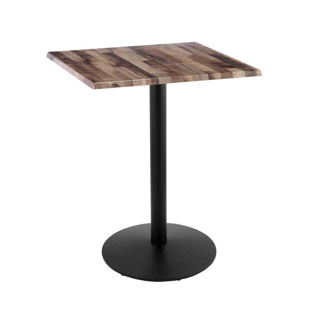 42" Tall OD214 Indoor/Outdoor All-Season Table with 30" x 30" Square Rustic Top. Picture 1