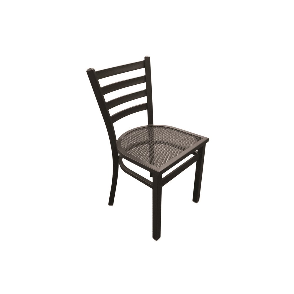 Jackie 1 - 18" Outdoor Chair with Black Wrinkle Finish. Picture 2