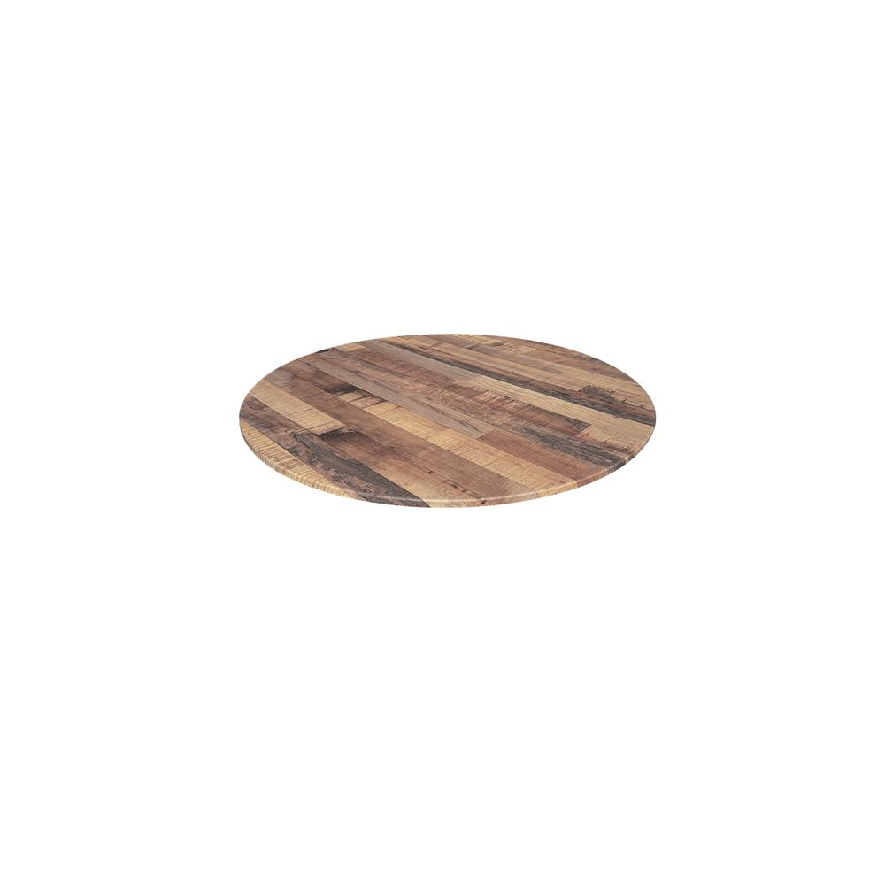32" Diameter Rustic, Indoor/Outdoor All-Season EuroSlim Table Top. Picture 1