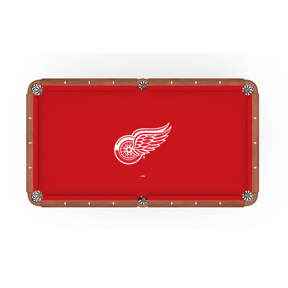 Detroit Red Wings 8' Pool Table with a Chardonnay Finish. Picture 2