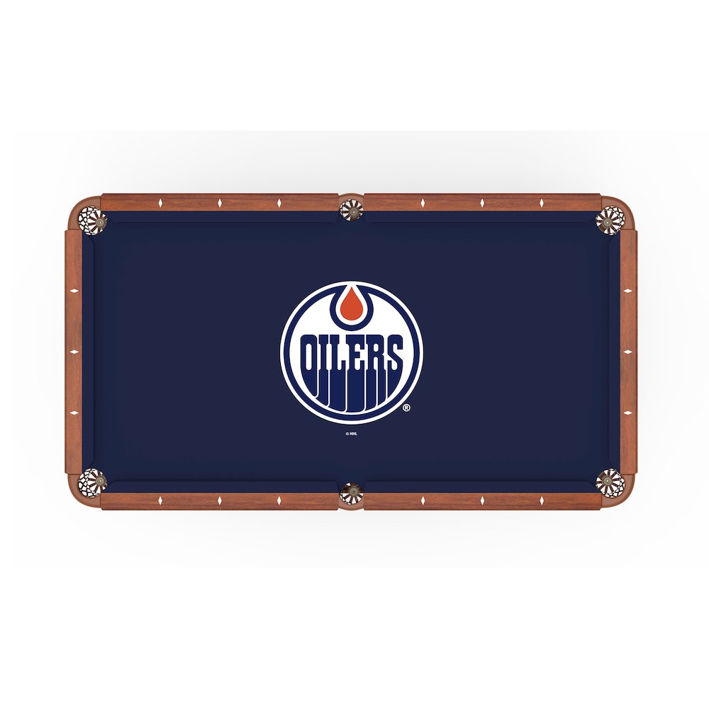 Edmonton Oilers 8' Pool Table with a Chardonnay Finish. Picture 2