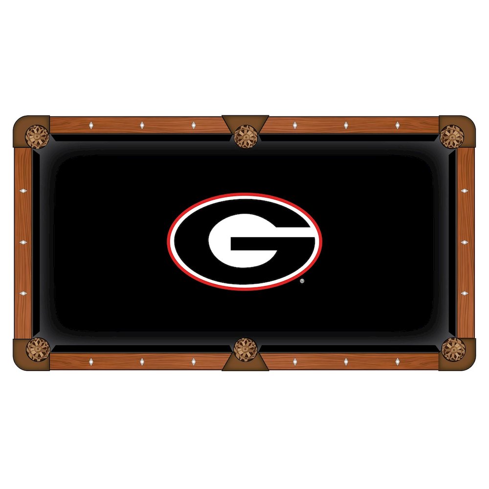 University of Georgia 8' Pool Table with a Chardonnay Finish. Picture 2