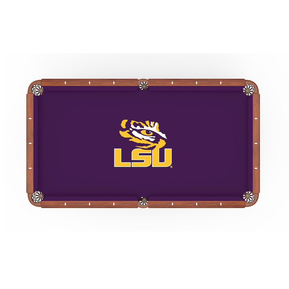 Louisiana State University 8' Pool Table with a Chardonnay Finish. Picture 2