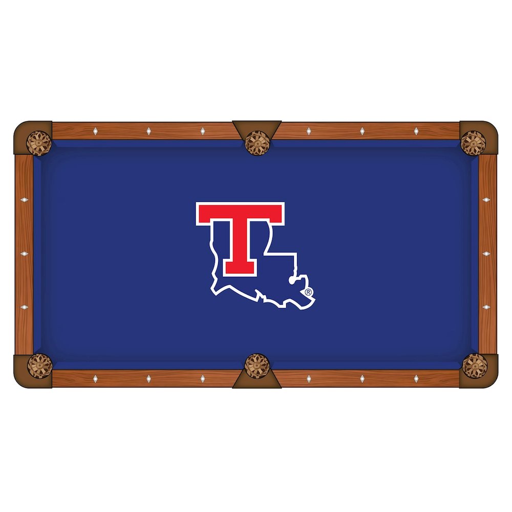 Louisiana Tech University 8' Pool Table with a Chardonnay Finish. Picture 2