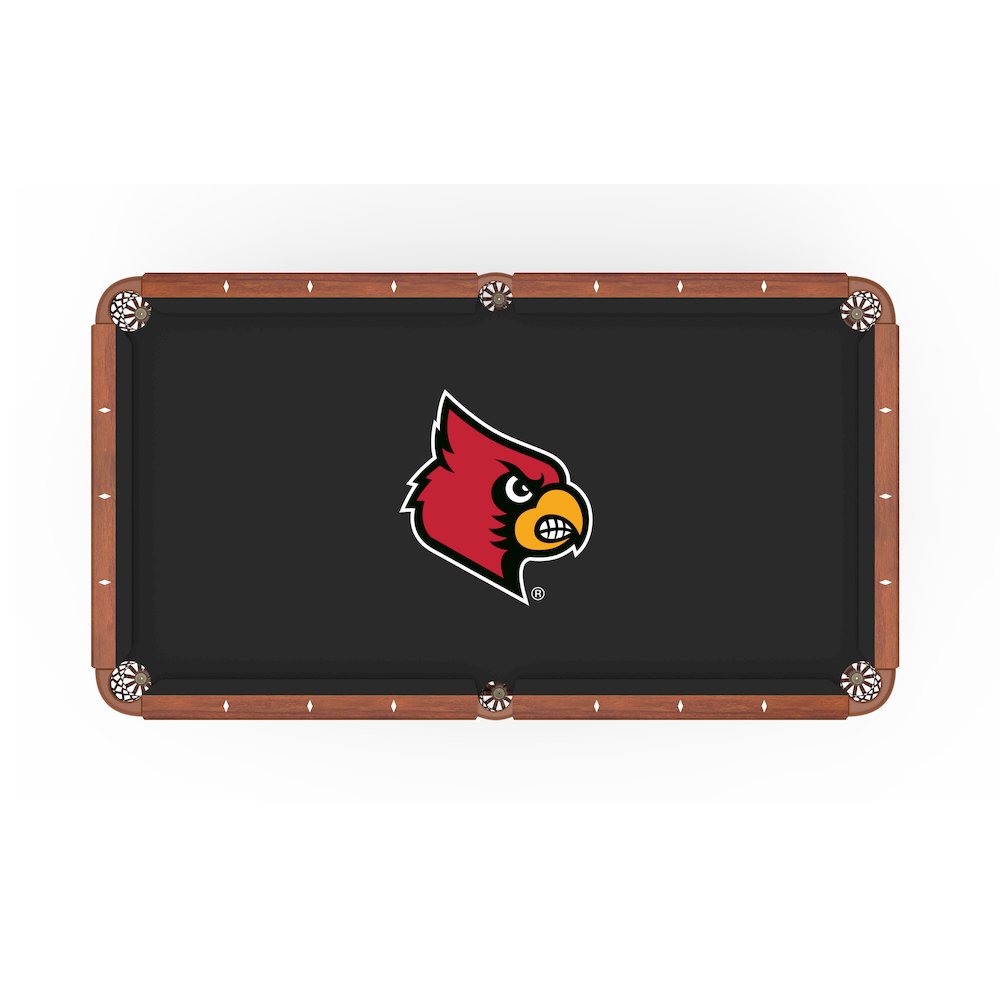University of Louisville 8' Pool Table with a Chardonnay Finish. Picture 2
