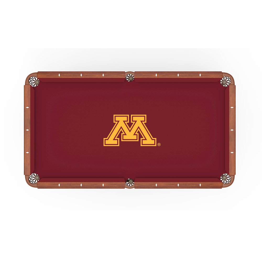 University of Minnesota 8' Pool Table with a Chardonnay Finish. Picture 2