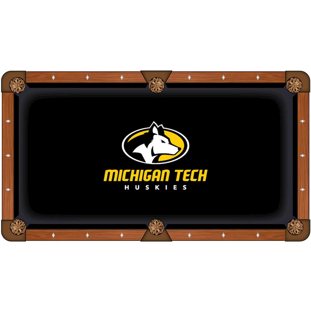 Michigan Tech University 8' Pool Table with a Chardonnay Finish. Picture 2