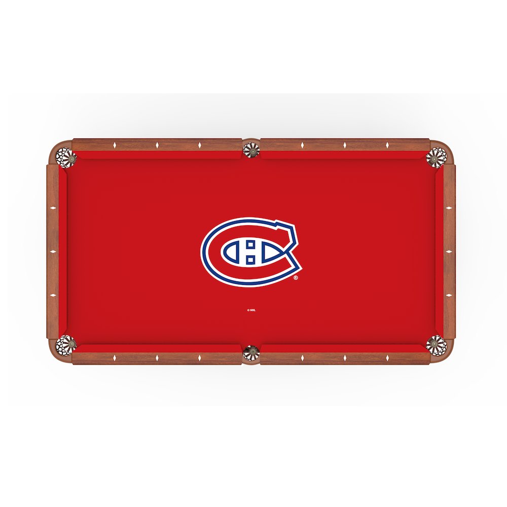 Montreal Canadiens 8' Pool Table with a Chardonnay Finish. Picture 2