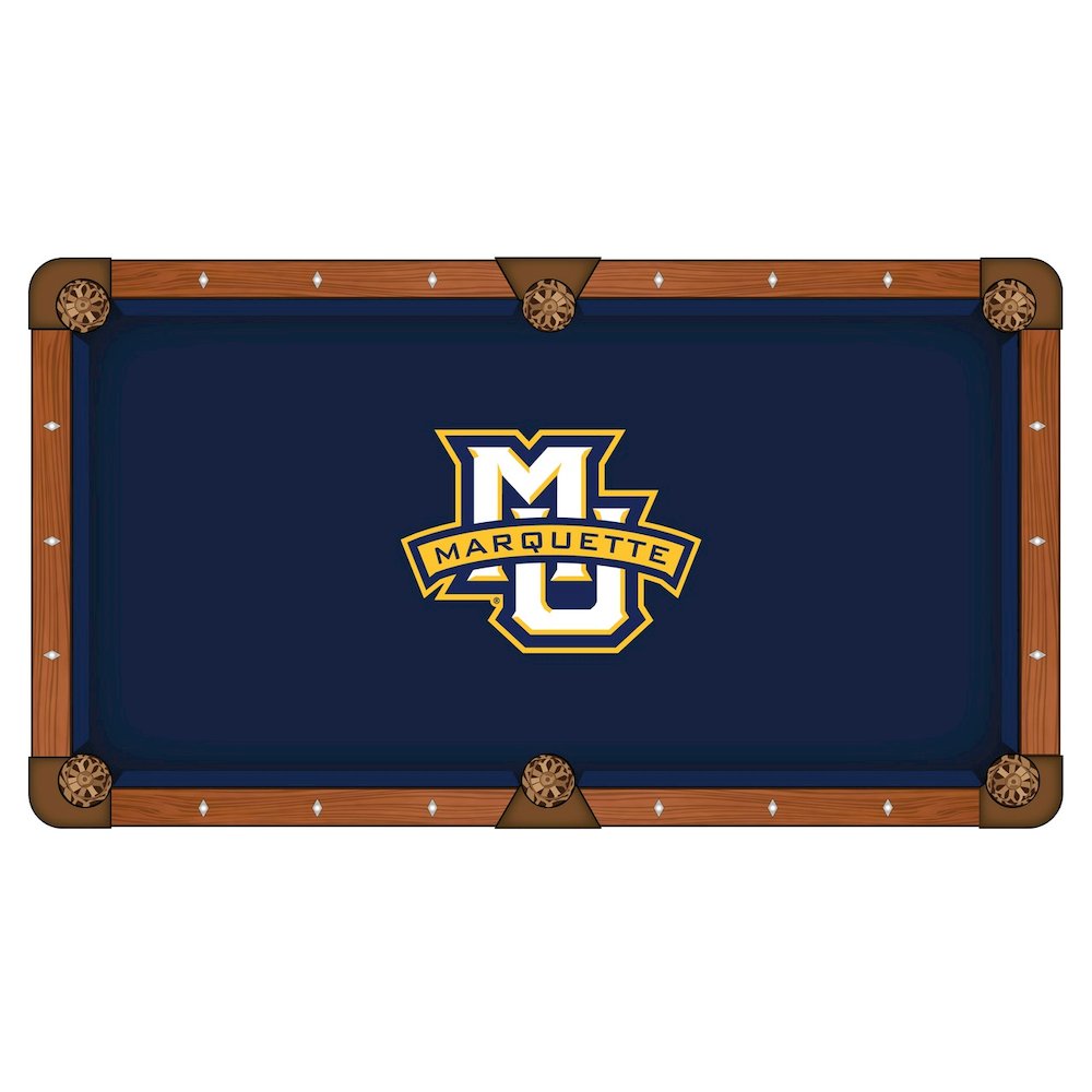 Marquette University 8' Pool Table with a Chardonnay Finish. Picture 2