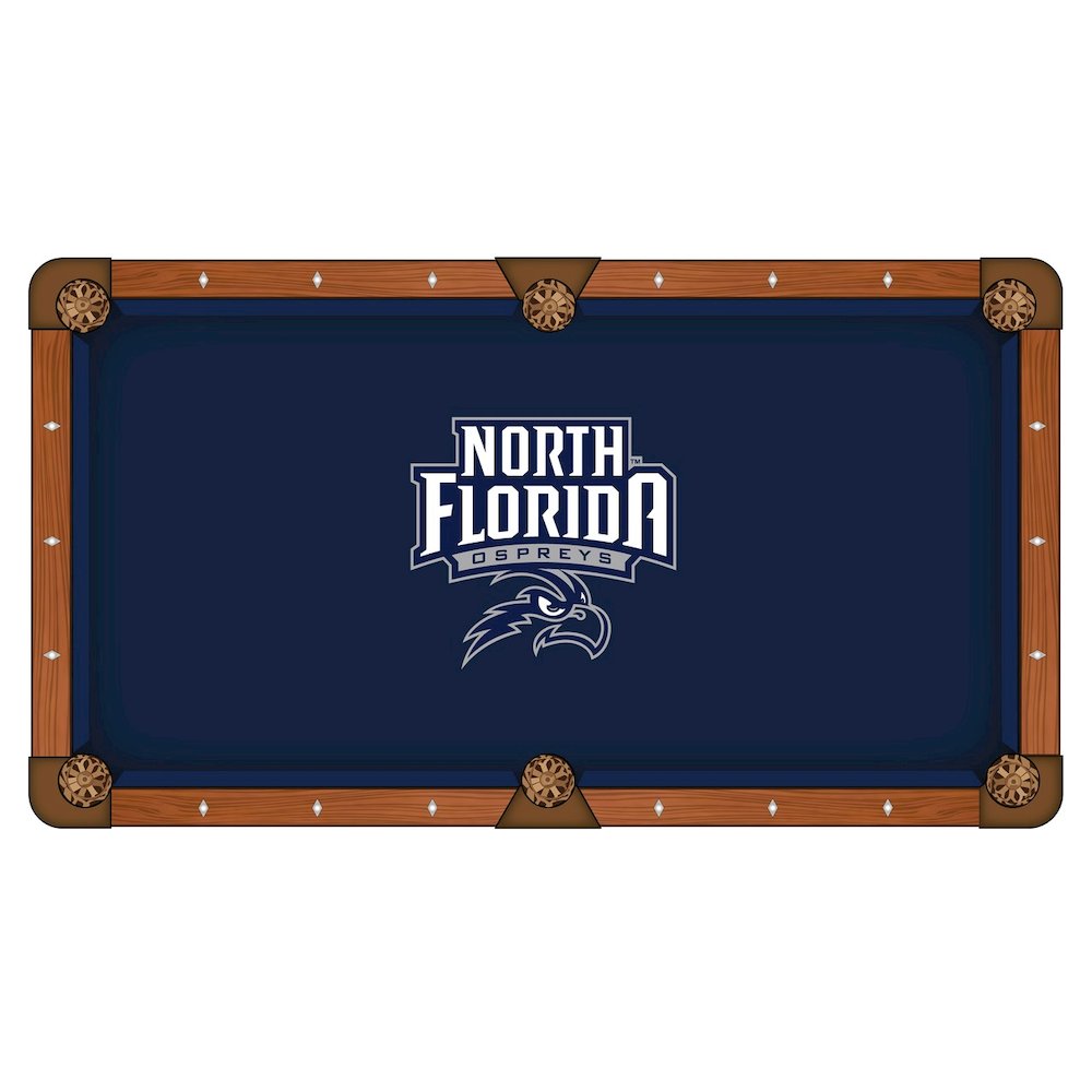 University of North Florida 8' Pool Table with a Chardonnay Finish. Picture 2