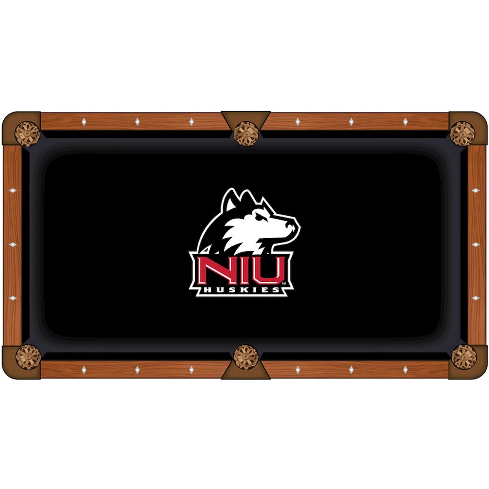 University of Northern Illinois 8' Pool Table with a Chardonnay Finish. Picture 2