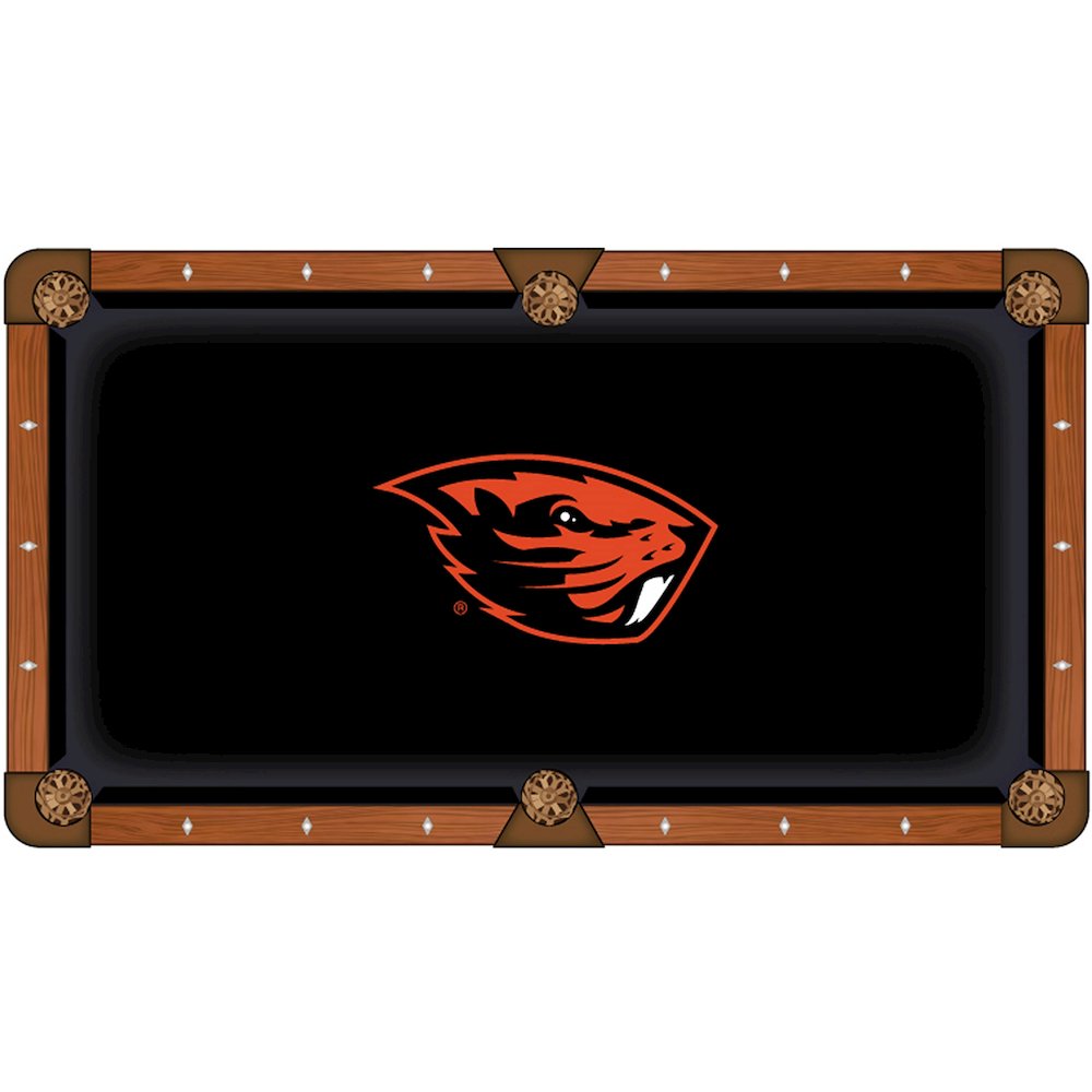 Oregon State University 8' Pool Table with a Chardonnay Finish. Picture 2