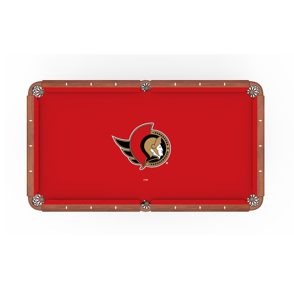 Ottawa Senators 8' Pool Table with a Chardonnay Finish. Picture 2