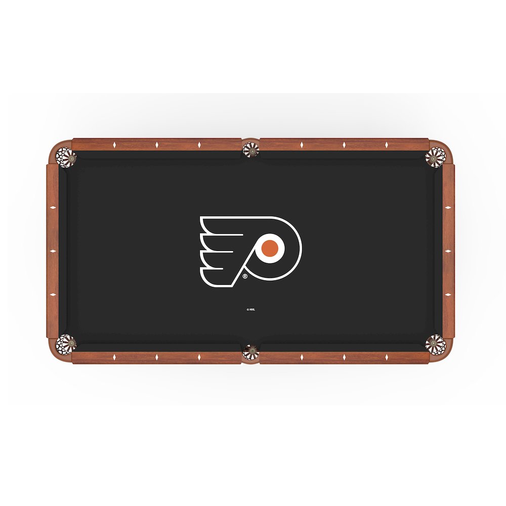 Philadelphia Flyers 8' Pool Table with a Chardonnay Finish. Picture 2