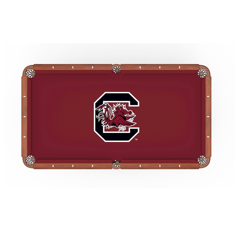 University of South Carolina 8' Pool Table with a Chardonnay Finish. Picture 2