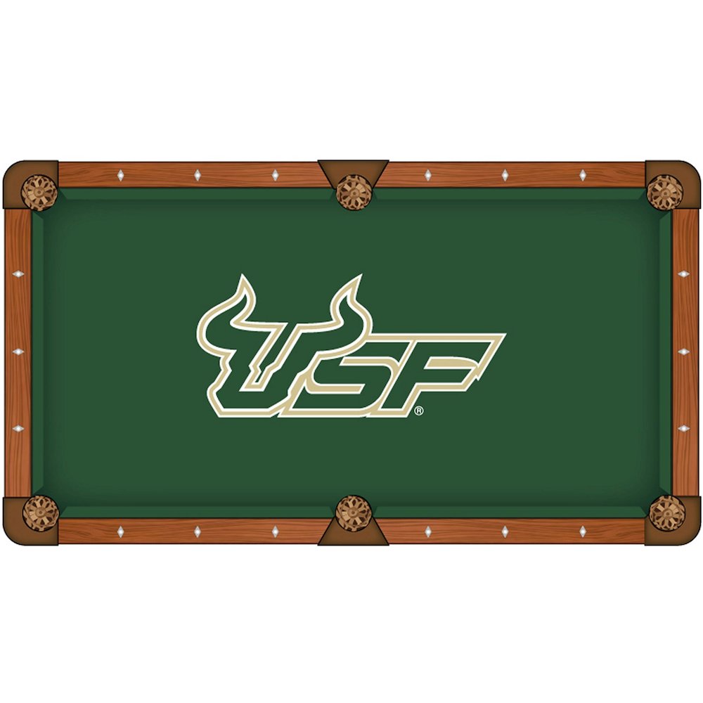 University of South Florida 8' Pool Table with a Chardonnay Finish. Picture 2