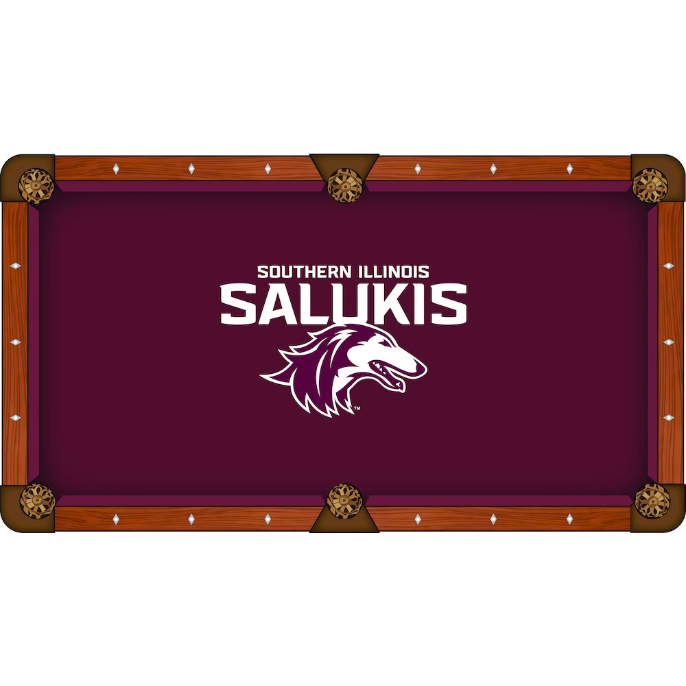 Southern Illinois University 8' Pool Table with a Chardonnay Finish. Picture 2