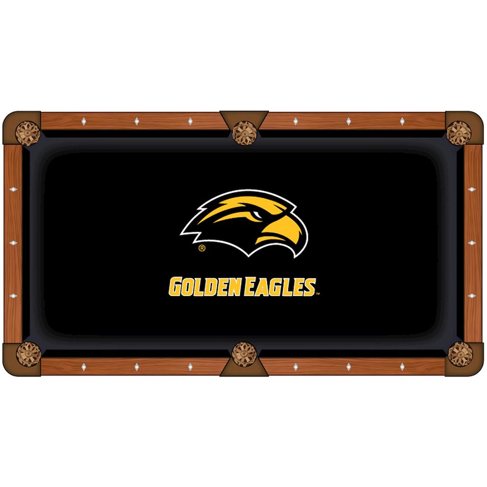 University of Southern Mississippi 8' Pool Table with a Chardonnay Finish. Picture 2