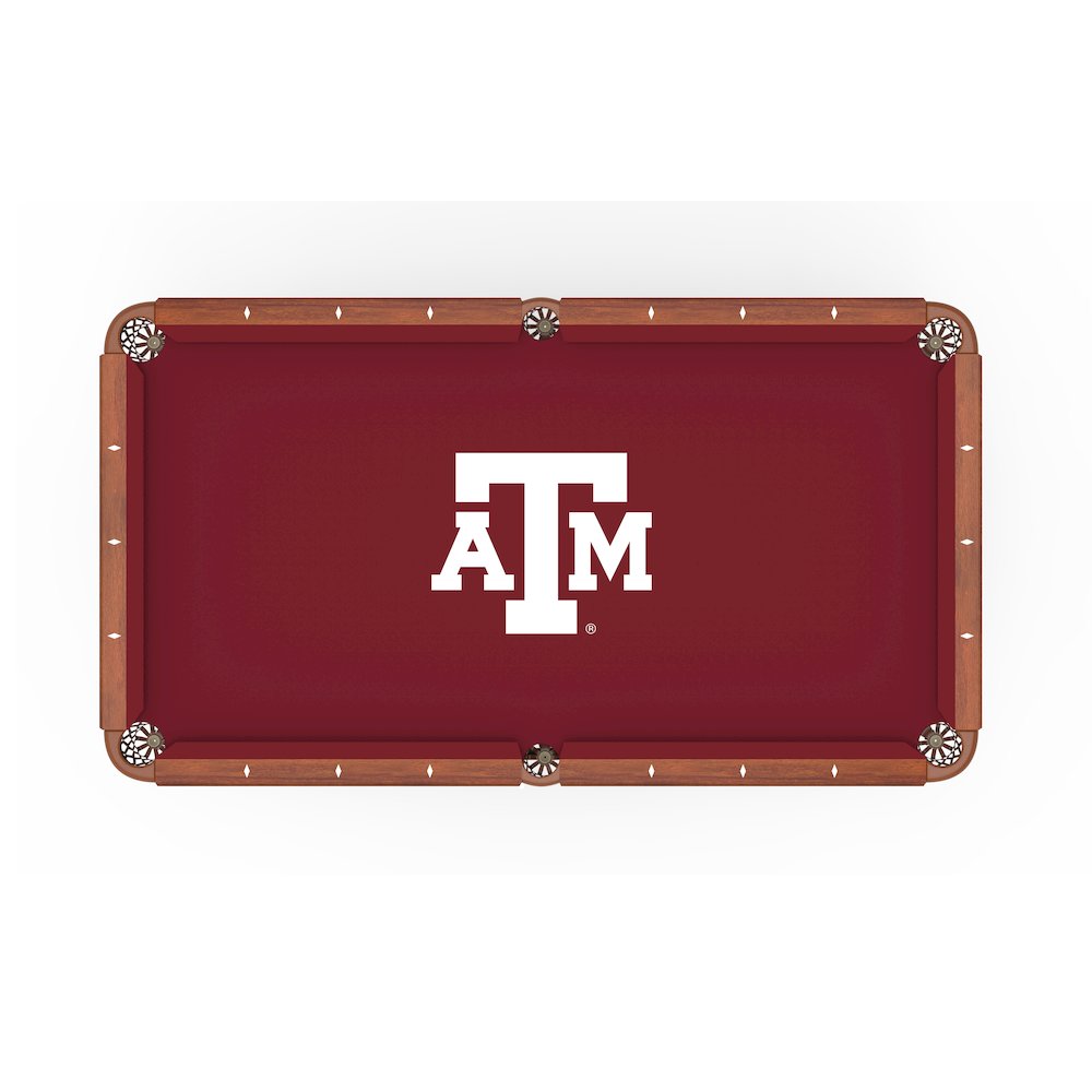 Texas A&M 8' Pool Table with a Chardonnay Finish. Picture 2