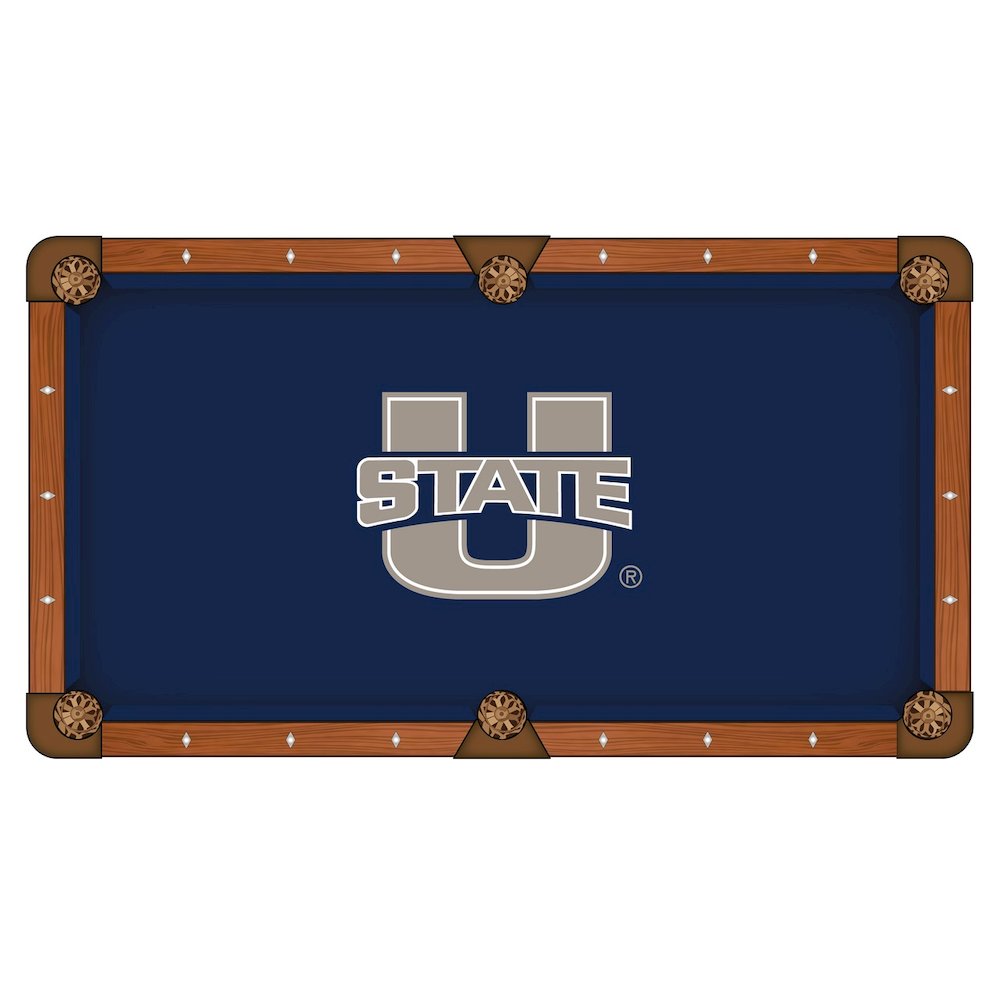 Utah State University 8' Pool Table with a Chardonnay Finish. Picture 2