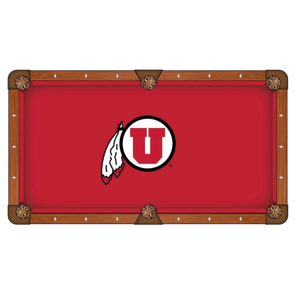 University of Utah 8' Pool Table with a Chardonnay Finish. Picture 2