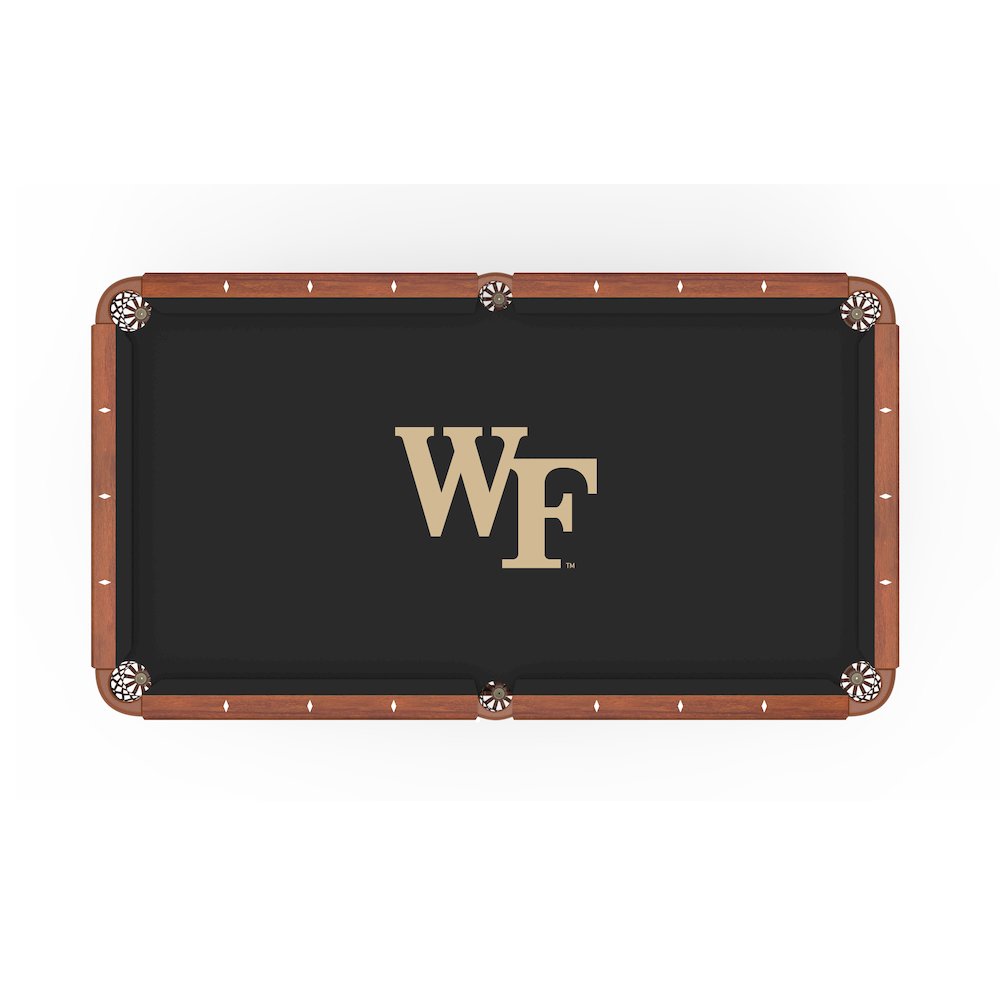 Wake Forest University 8' Pool Table with a Chardonnay Finish. Picture 2