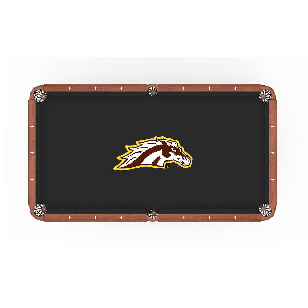 Western Michigan University 8' Pool Table with a Chardonnay Finish. Picture 2