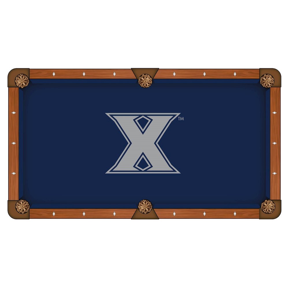 Xavier University 8' Pool Table with a Chardonnay Finish. Picture 2