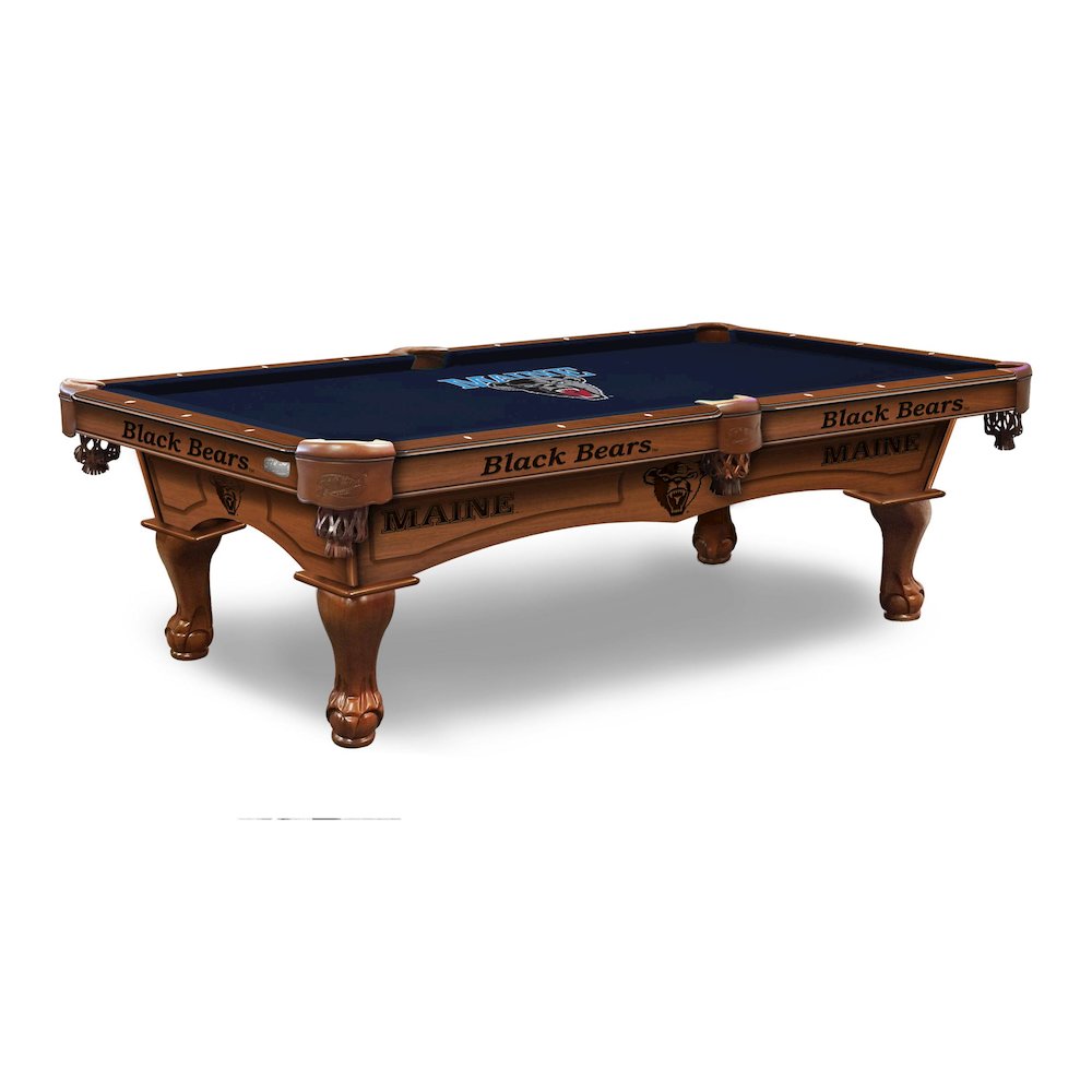 University of Maine 8' Pool Table with a Chardonnay Finish. Picture 1