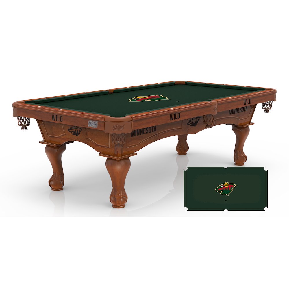 Minnesota Wild 8' Pool Table with a Chardonnay Finish. Picture 1