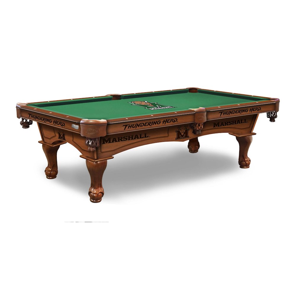 Marshall University 8' Pool Table with a Chardonnay Finish. Picture 1