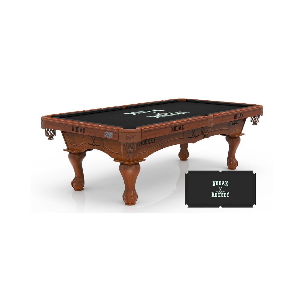 University of North Dakota (Hockey) 8' Pool Table with a Chardonnay Finish. Picture 1