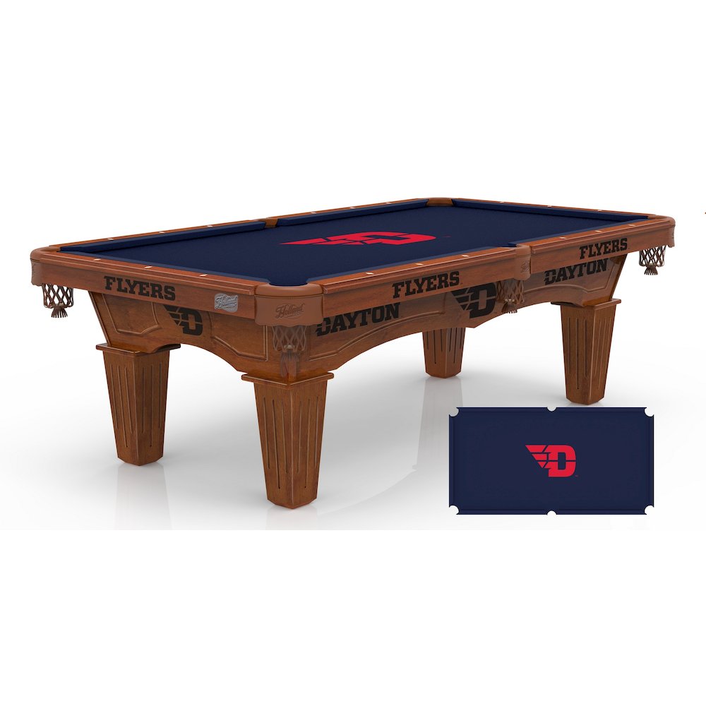 University of Dayton 8' Pool Table with a Chardonnay Finish. Picture 1